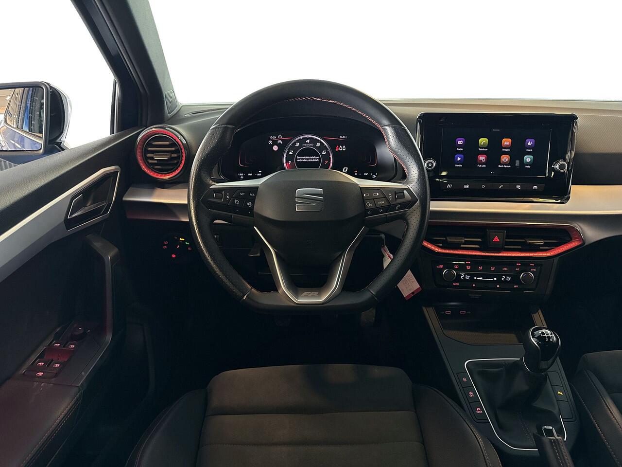 Seat IBIZA 1.0 95pk TSI FR | Apple CarPlay Android Auto | Parkeersensoren | Klimaaregeling | 17 inch lichtmetaal