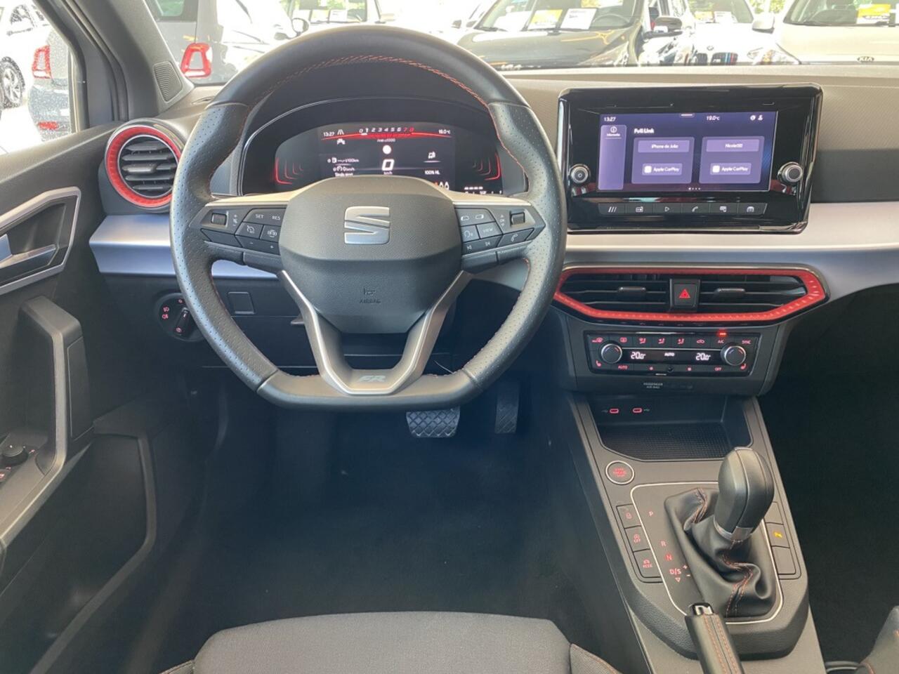 Seat IBIZA 1.0 EcoTSI FR Business Connect,Automaat/Keyless/Uniek!!/Lage kilometerstand!/Stoelverwarming/Virtual cockpit/Sfeerverlichting/Climate control/Cruise control Adaptief/Spraakbediening,LED koplampen/Apple carplay/Parkeersensoren V&A/Lane assist/Bluetooth/DAB