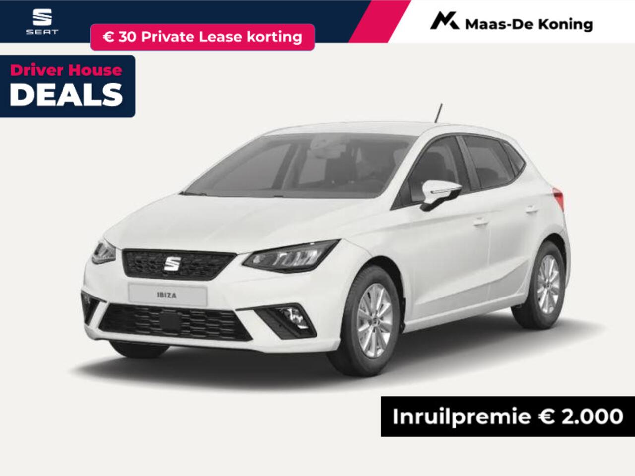 Seat IBIZA Style Plus 1.0 95 pk TSI Hatchback 5 deurs | Parkeersensoren achter | Apple carplay/ Android auto | 2000,- inruilvoordeel!