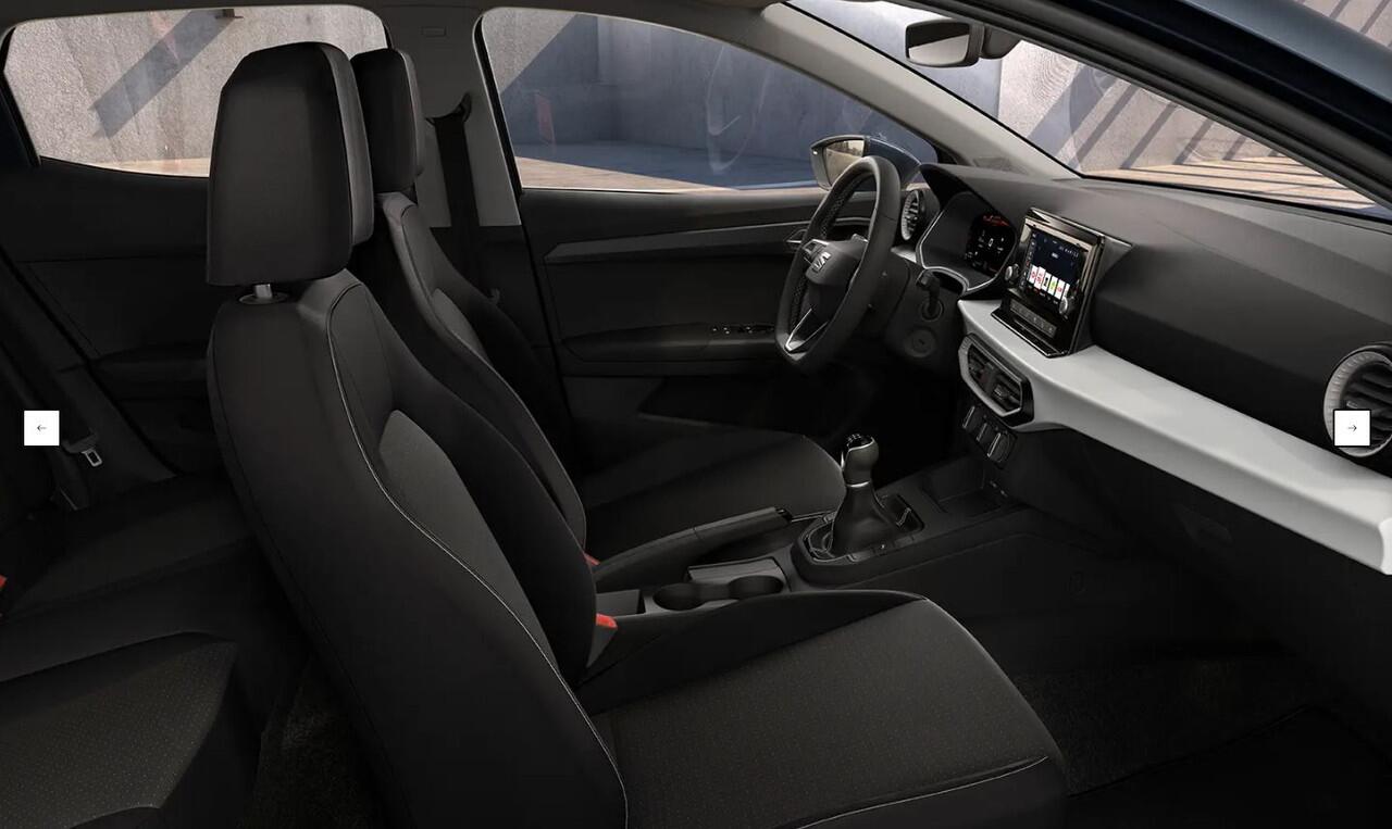 Seat IBIZA 1.0 EcoTSI Style Black Apple CarPlay(TM) & Android Auto(TM) / Parkeersensoren achter / Cruise Control / Multifunctioneel lederen stuurwiel