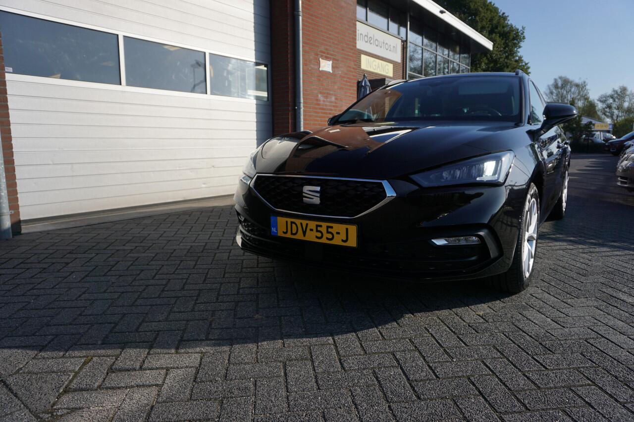 Seat LEON Sportstourer 1.5 eTSI 150PK AUTOMAAT STYLE CAMERA ANDROID-APPLECARPLAY(NAVI) STOEL+STUURVERWARMING PDC V+A ECC AIRCO CRUISECONTROL BLUETOOTH LMV ENZ...