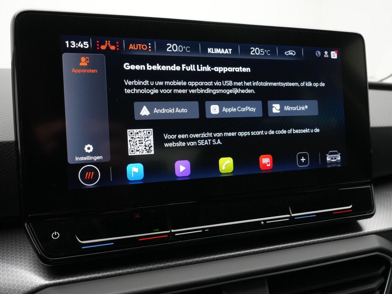 Seat LEON Sportstourer 1.0 eTSI 110 pk DSG Style Business Intense | LED koplampen | Trekhaak | Achteruitrijcamera | Stoel-/stuurverwarming | 16 inch