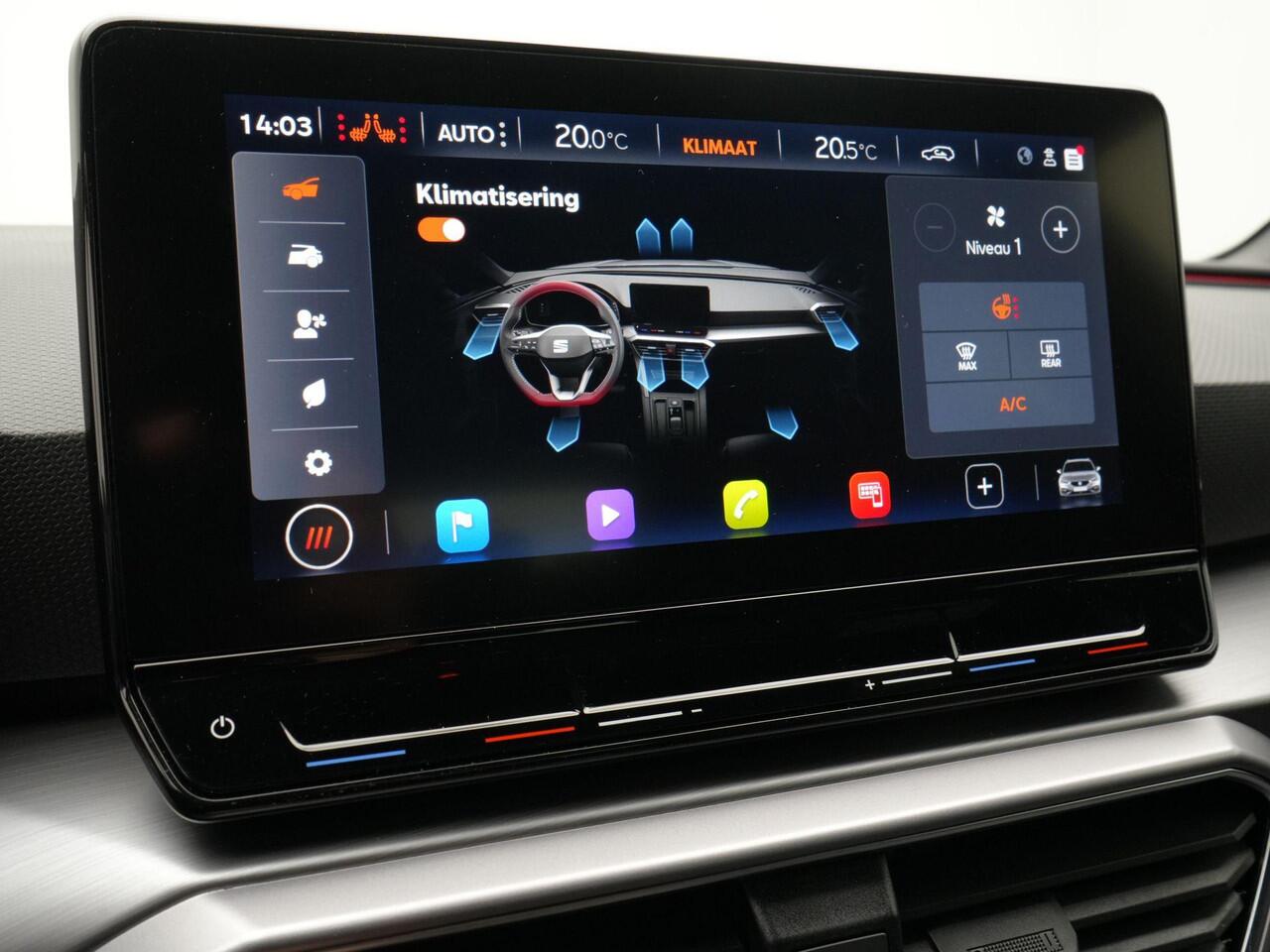 Seat LEON Sportstourer 1.4 TSI eHybrid 204 pk DSG FR Business Intense | Trekhaak | Full LED | Sportstoelen | Stoelverwarming | Achteruitrijcamera | 18 inch 'Performance'