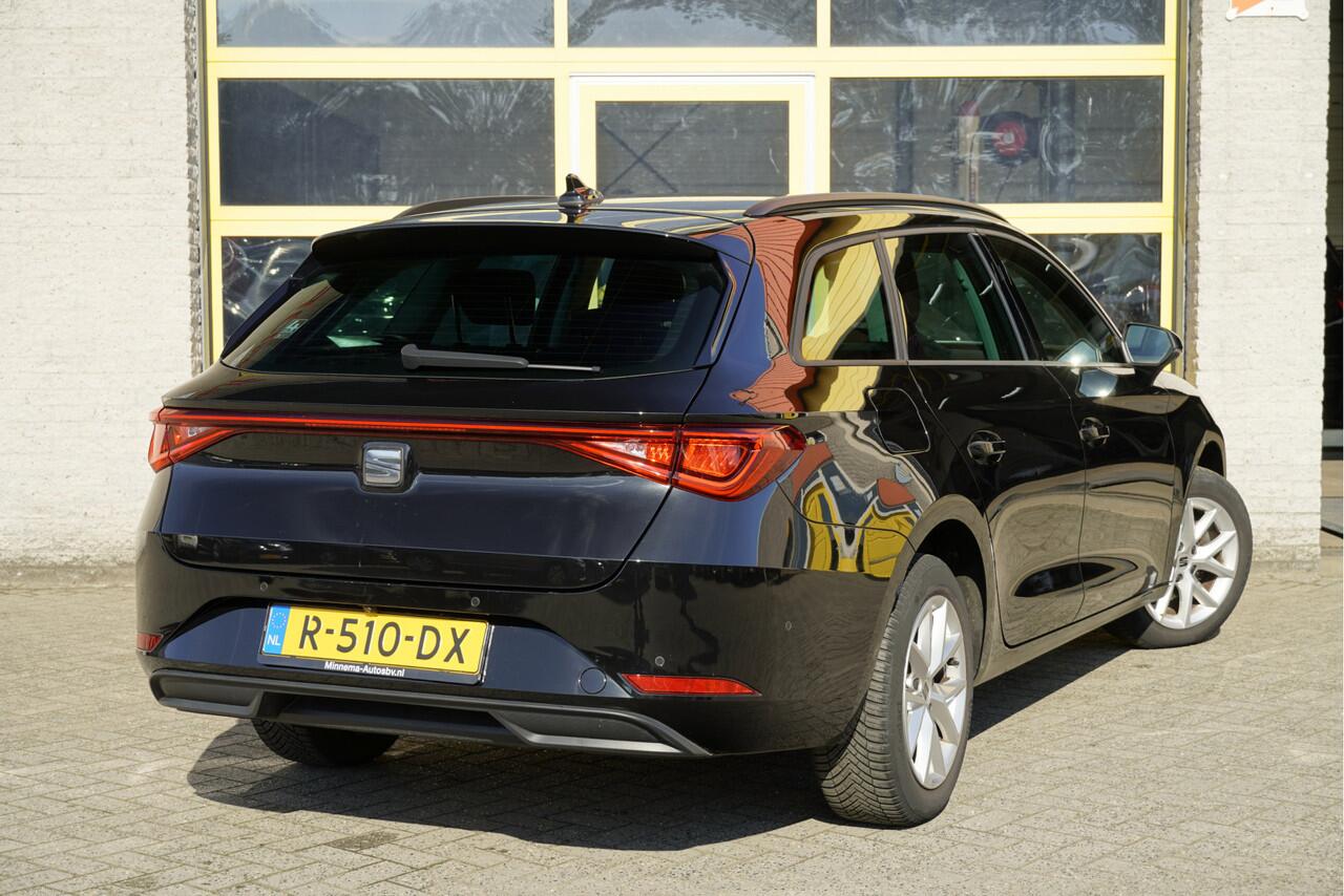 Seat LEON Sportstourer 1.0 TSI Style Business Intense BJ2022 Lmv 16" | Led | Pdc | Navi | Achteruitrijcamera | App-Connect | Virtual cockpit | Climate control | Cruise control | Extra getint glas