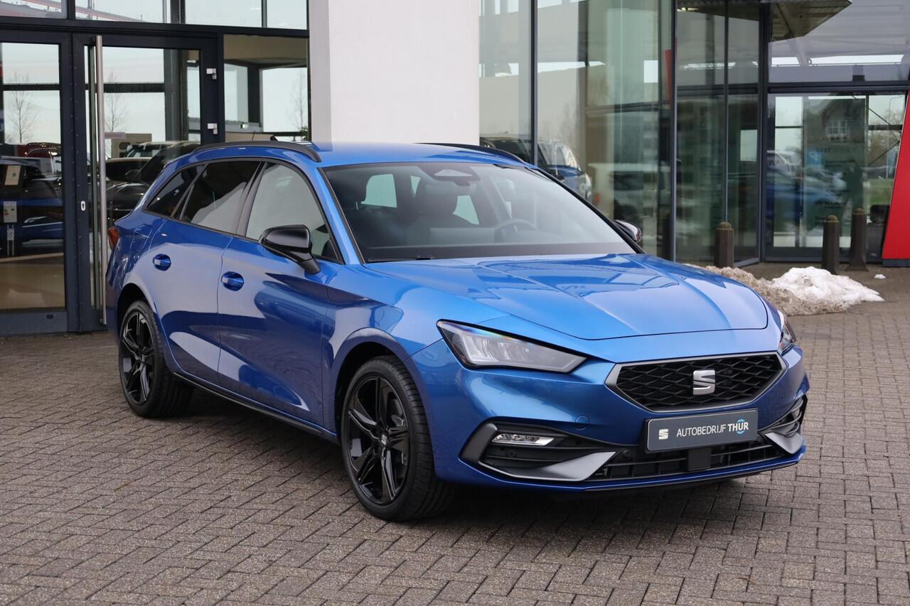 Seat LEON Sportstourer 1.5 TSI e-Hybrid FR Business 204PK / 150kW, Achteruitrijcamera, 3-zone Climatronic, Apple Carplay & Android Auto, dodehoeksensor, adaptive cruise control, grootlichtassistent, keyless start, volledig digitaal instrumentenpaneel (Virtual Cockp
