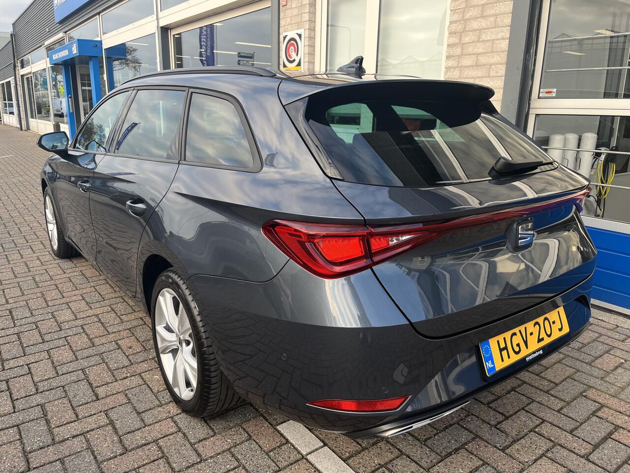 Seat LEON Sportstourer 1.5 TSI e-Hybrid FR Business / AUTOMAAT/ GARANTIE TM 03-2029/ STUUR+STOEL VERWARM./ PARK.SENSOR.V+A/ CAMERA/ FULL LINK/ ACC/ NAVI/ RIJ-MODI/ CLIMA/ DAB/ DIGITAL DASH/ LANE-ASSIST/ LED/ ISOFIX/ 17'' LMV