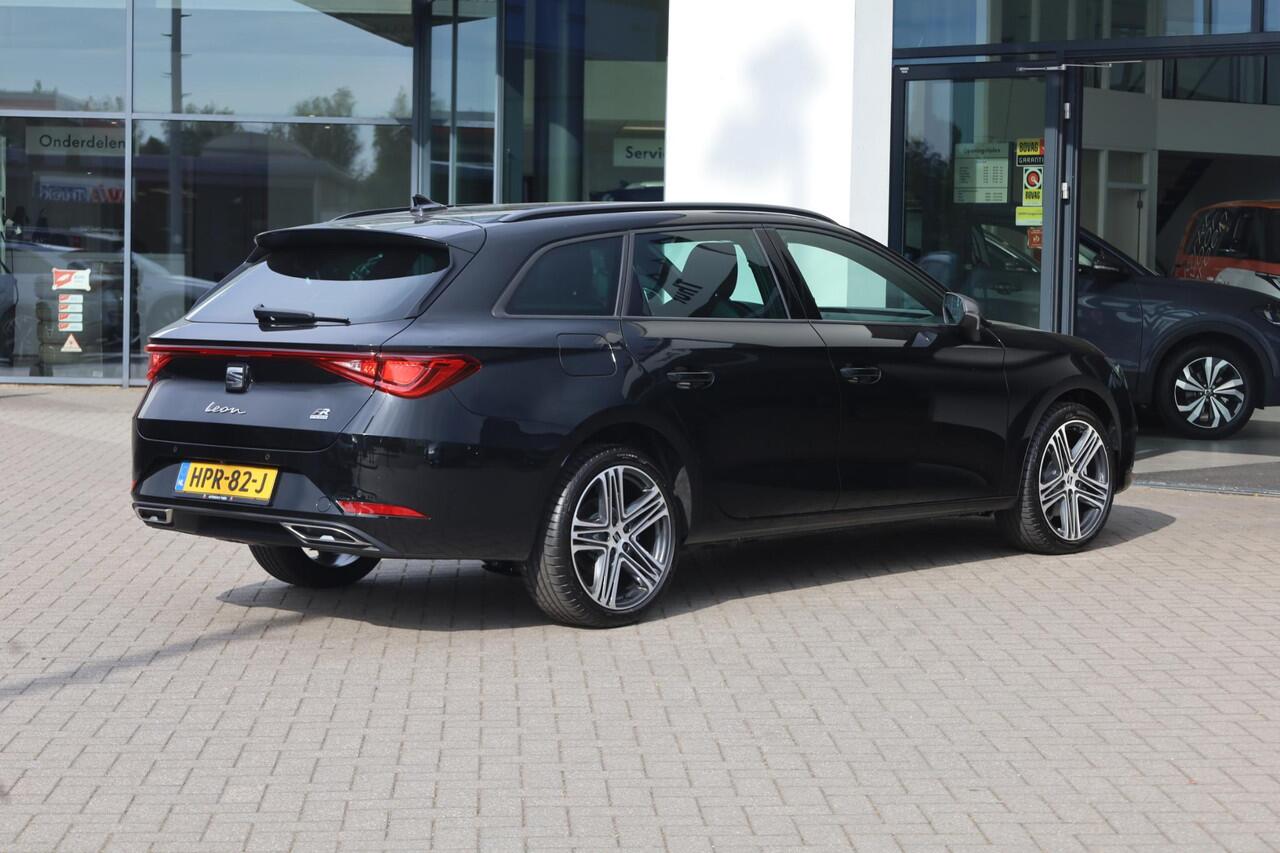 Seat LEON Sportstourer 1.5 TSI e-Hybrid FR Business 204PK / 150kW, 18" 'Performance Machined' LMV, LED koplampverlichting, adaptieve cruise control (acc), multifunctioneel lederen stuurwiel, infotainmentsysteem met 12,9 inch touchscreen, keyless start, achteruitrij
