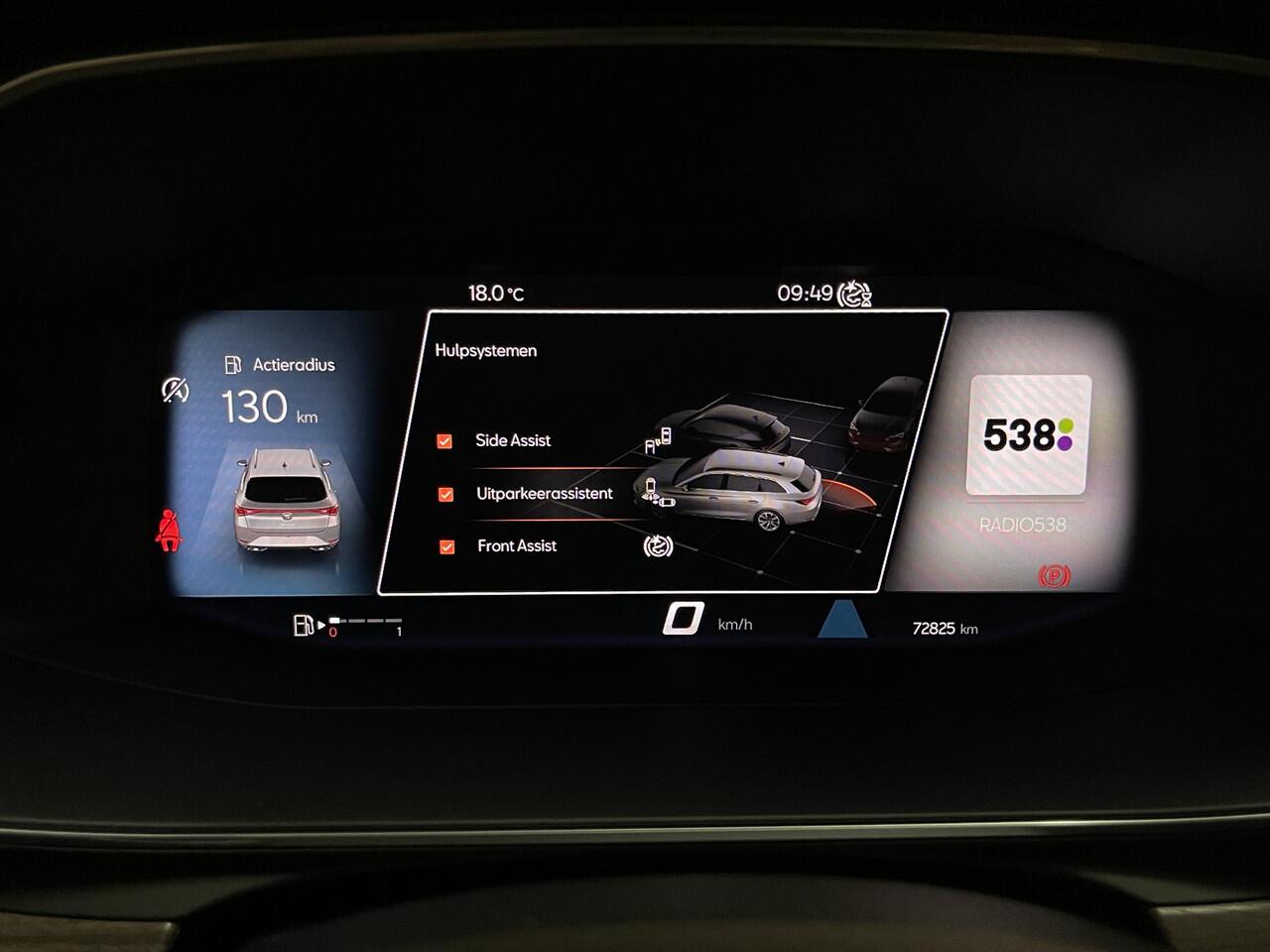 Seat LEON Sportstourer 1.5 TSI Xcellence 18"/Dodehoek/Stoel + stuurverwarming/Keyless/Adaptieve cruise/Apple Carplay & Android Auto/PDC