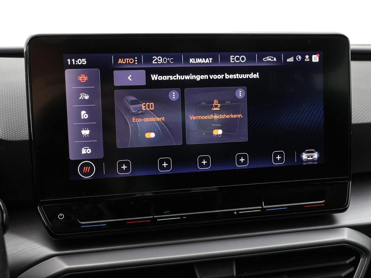 Seat LEON Sportstourer 1.4 TSI 204pk DSG eHybrid PHEV FR · Apple/Android Car Play · P-Sensoren · Navigatie · Cruise Control · P-Sensoren · Sfeerverlichting · Afneembare trekhaak · 17'' Inch ·