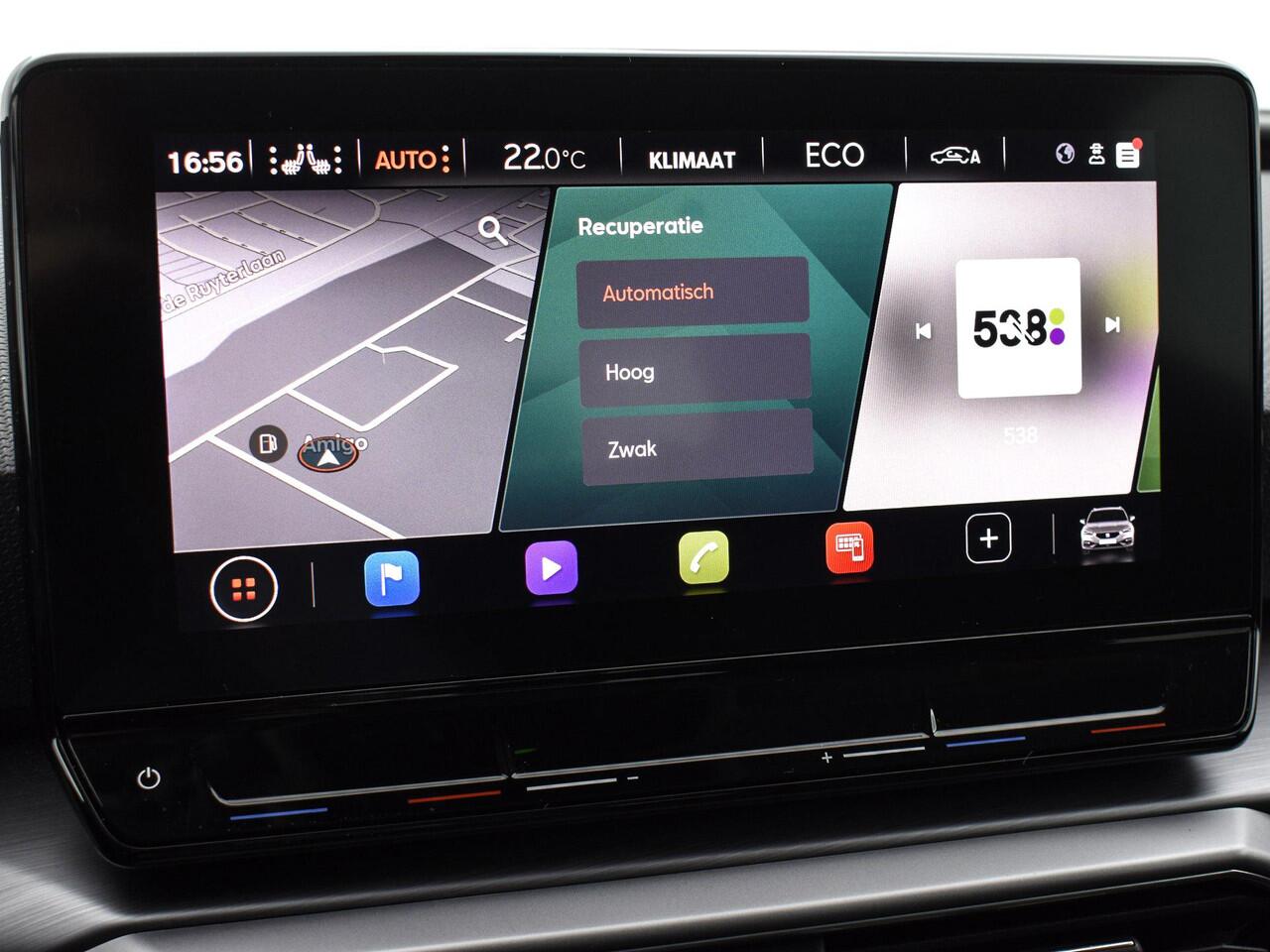 Seat LEON Sportstourer 1.4 TSI 204pk DSG eHybrid PHEV FR Business Intense · Camera · Inklap. Trekhaak · Keyless · Stuur- & Stoelverwarming · Elek. Bestuurddersstoel + Geheugen · ACC · Apple/Android Car Play ·