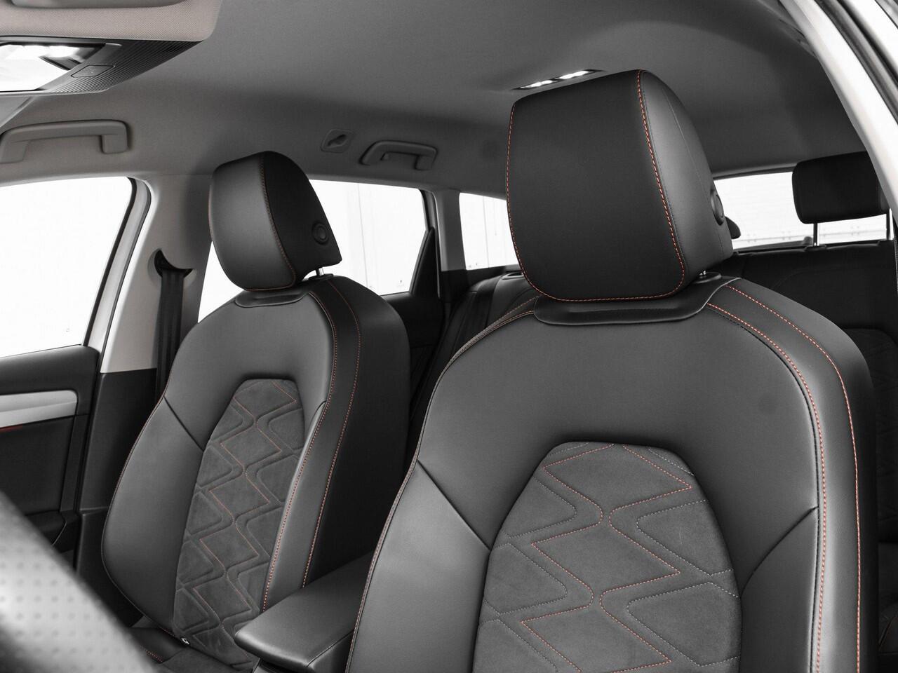 Seat LEON Sportstourer 1.4 TSI 204pk DSG eHybrid PHEV FR Business Intense · Camera · Inklap. Trekhaak · Keyless · Stuur- & Stoelverwarming · Elek. Bestuurddersstoel + Geheugen · ACC · Apple/Android Car Play ·