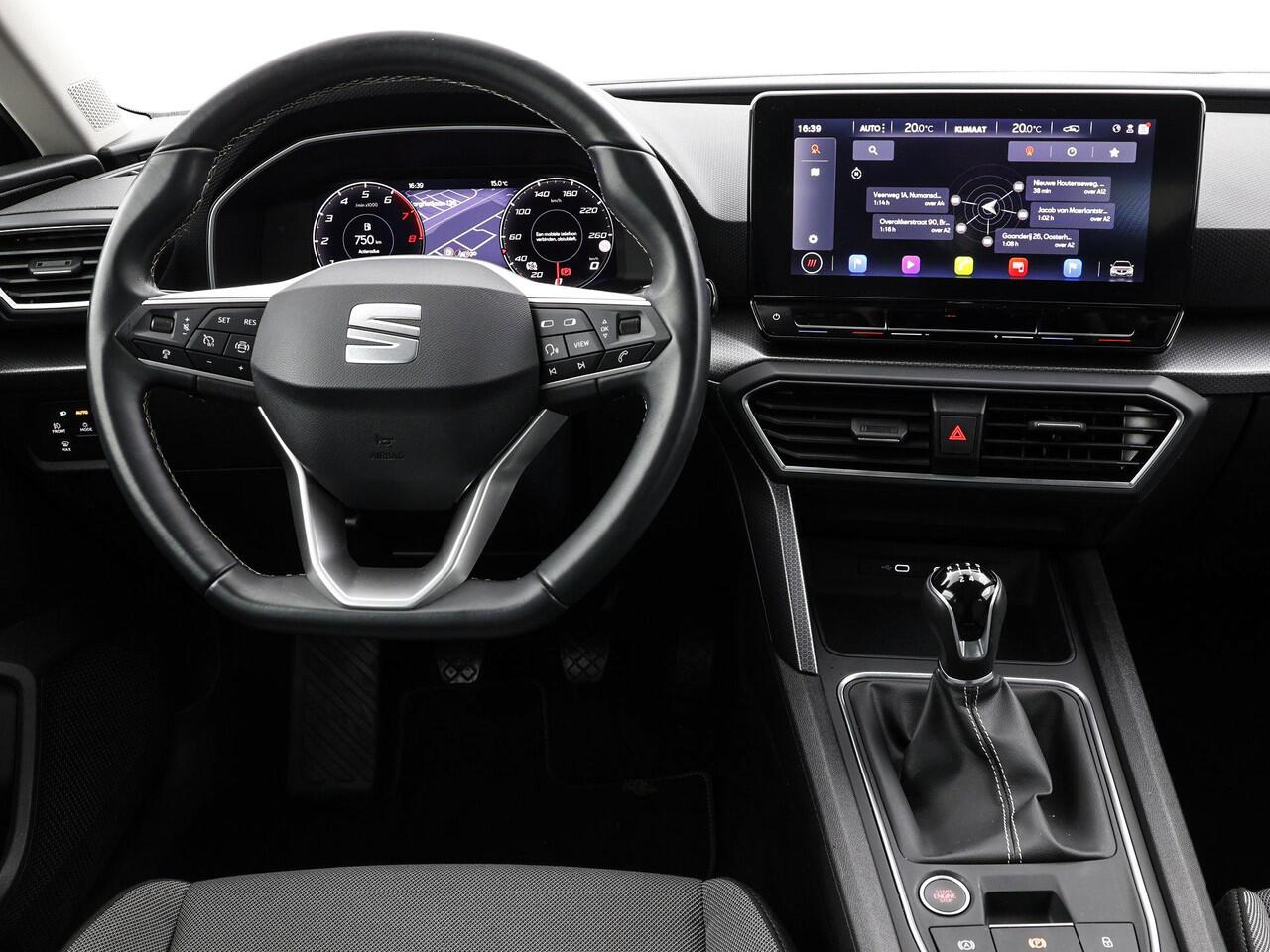 Seat LEON Sportstourer 1.0 TSI 110pk Style Business Intense · Apple/Android Car Play · Camera · Navigatie · P-Sensoren · Park Assist · 16'' Inch · Garantie t/m 10-10-2027 of 100.000km