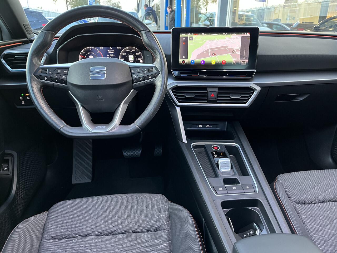 Seat LEON Sportstourer 1.4 TSI eHybrid PHEV FR Business Intense / AUTOMAAT/ PANO/ FULL LINK/ PARK. SENSOREN + CAMERA/ ADAPT. CRUISE/ STOEL-STUUR VERWARM./ RIJ-MODI
