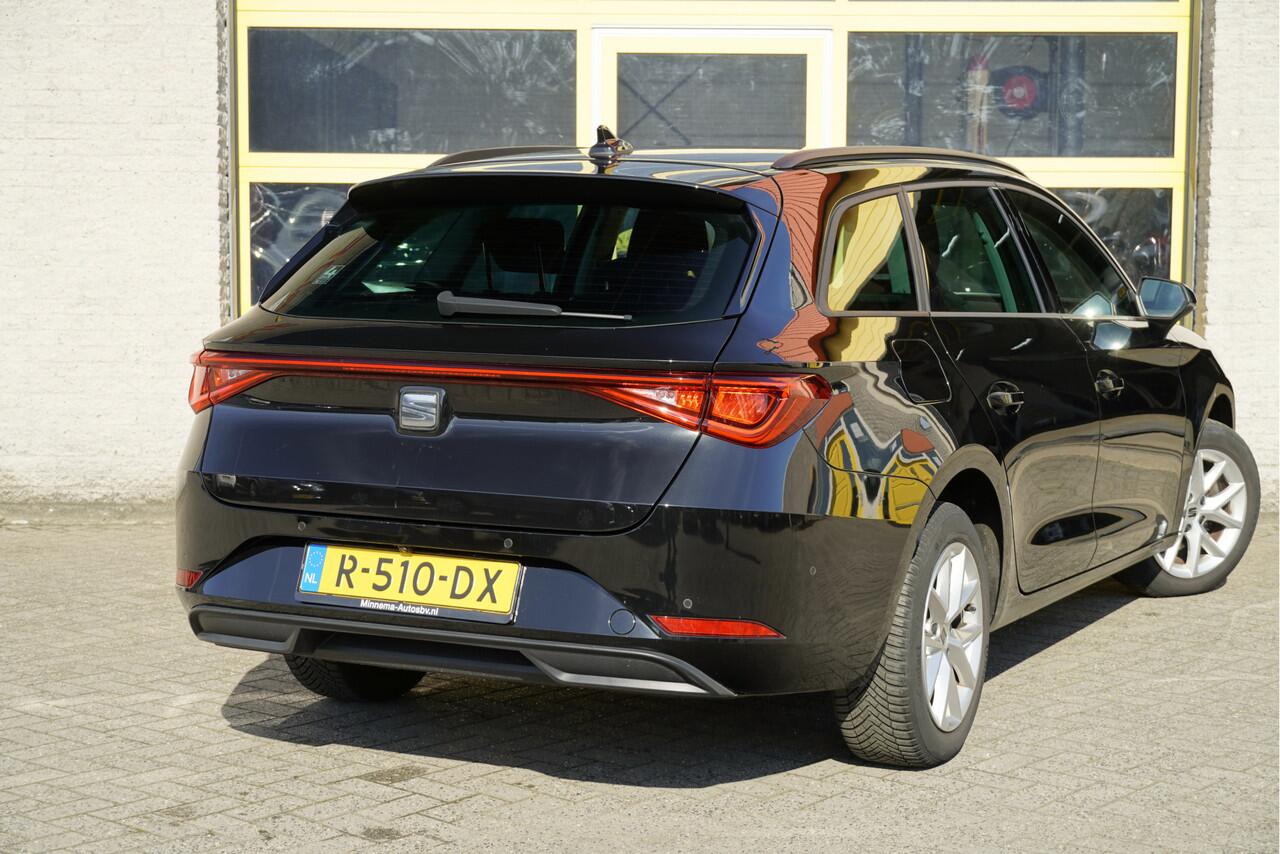 Seat LEON Sportstourer 1.0 TSI Style Business Intense BJ2022 Lmv 16" | Led | Pdc | Navi | Achteruitrijcamera | App-Connect | Virtual cockpit | Climate control | Cruise control | Extra getint glas