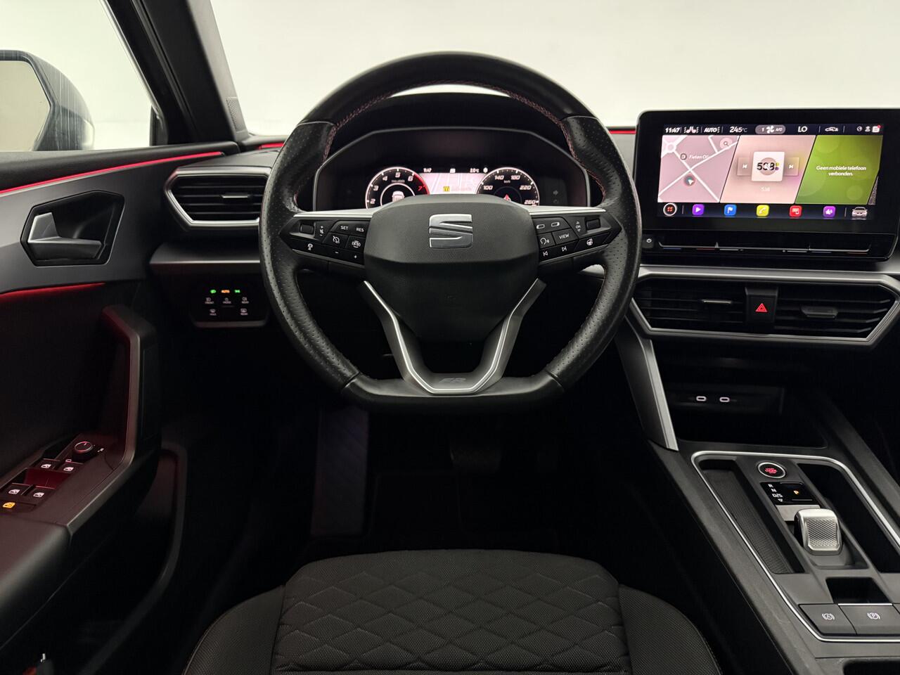 Seat LEON 1.5 eTSI FR 150PK | Virtual | Camera | Sfeer | Adap. Cruise | Stoel/Stuurverw. | Trekh. | Carplay | Keyless | NAP