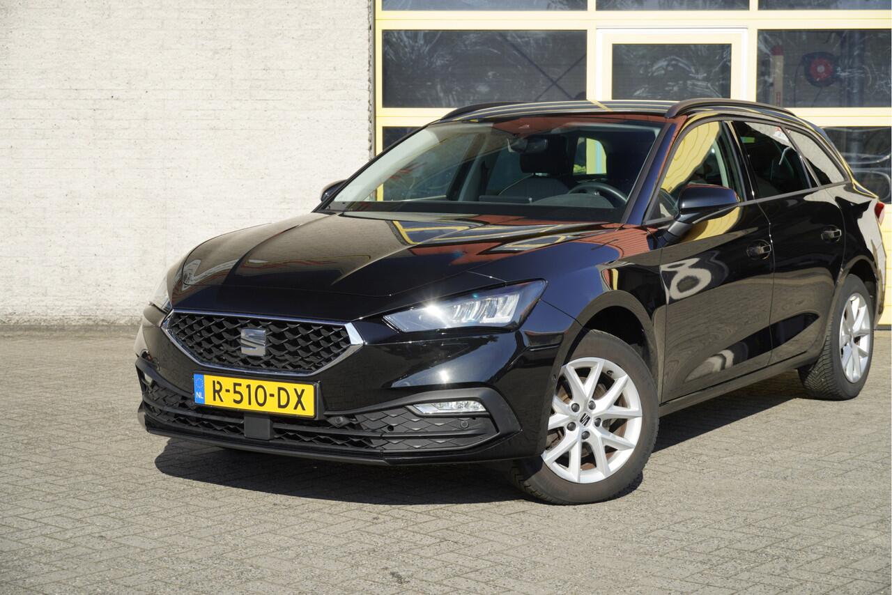 Seat LEON Sportstourer 1.0 TSI Style Business Intense BJ2022 Lmv 16" | Led | Pdc | Navi | Achteruitrijcamera | App-Connect | Virtual cockpit | Climate control | Cruise control | Extra getint glas