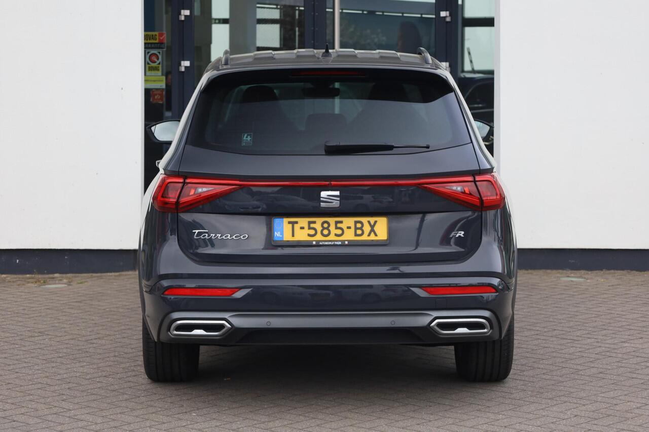 Seat Tarraco 1.5 TSI FR Business Intense 150PK / 110kW DSG, NL auto 1e eigenaar, alarm klasse III, dodehoek sensor (side assist), elektrische achterklep (easy open), keyless start & entry, navigatie, 19" 'Cosmo Grey' LMV, rondomzicht camera (360 graden), adaptieve cru