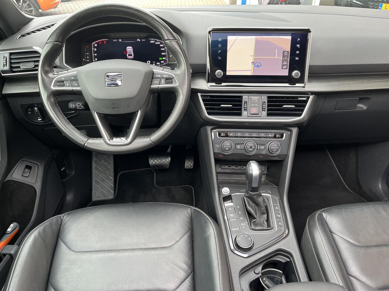 Seat Tarraco 1.5 TSI Xcellence / AUTOMAAT/ TREKHAAK/ PANO/ BEATS AUDIO/ LEDER/ ELEKTR. STOEL/ CAMERA/ PARK. SENSOREN/ LED/ 20" LMV/ ADAPT CRUISE/ DIGITAL DASH/ NAVI/ RIJ-MODI/ CLIMA/ FULL LINK/ SPRAAKBEDIENING