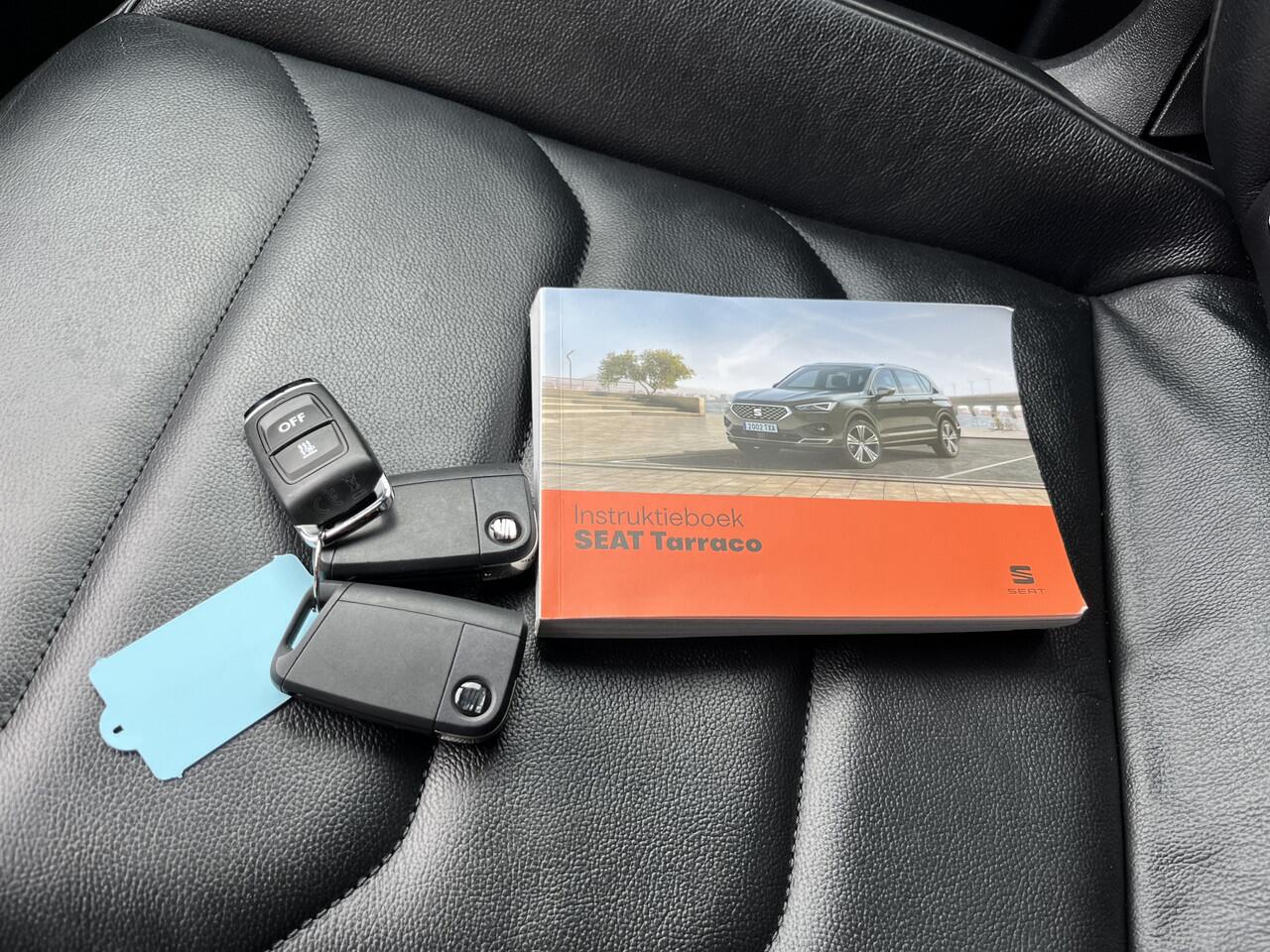 Seat Tarraco 1.5 TSI Xcellence / AUTOMAAT/ TREKHAAK/ PANO/ BEATS AUDIO/ LEDER/ ELEKTR. STOEL/ CAMERA/ PARK. SENSOREN/ LED/ 20" LMV/ ADAPT CRUISE/ DIGITAL DASH/ NAVI/ RIJ-MODI/ CLIMA/ FULL LINK/ SPRAAKBEDIENING