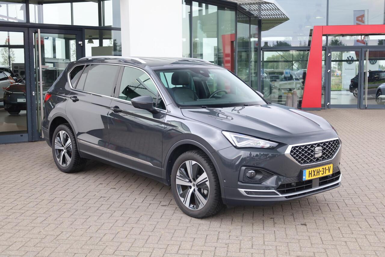 Seat Tarraco 1.4 TSI e-Hybrid PHEV Xperience Business Intense PL ¤691 p/m* 150PK / 110kW achteruitrijcamera elektrische achterklep zwarte dakhemel leder / alcantara digital cockpit navigatie privacy glas draadloos carplay ACC dealer onderhouden
