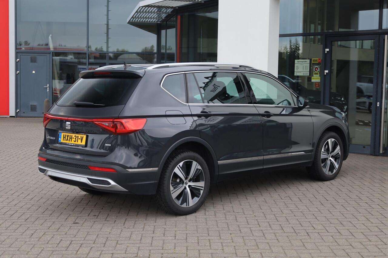 Seat Tarraco 1.4 TSI e-Hybrid PHEV Xperience Business Intense PL ¤691 p/m* 150PK / 110kW achteruitrijcamera elektrische achterklep zwarte dakhemel leder / alcantara digital cockpit navigatie privacy glas draadloos carplay ACC dealer onderhouden