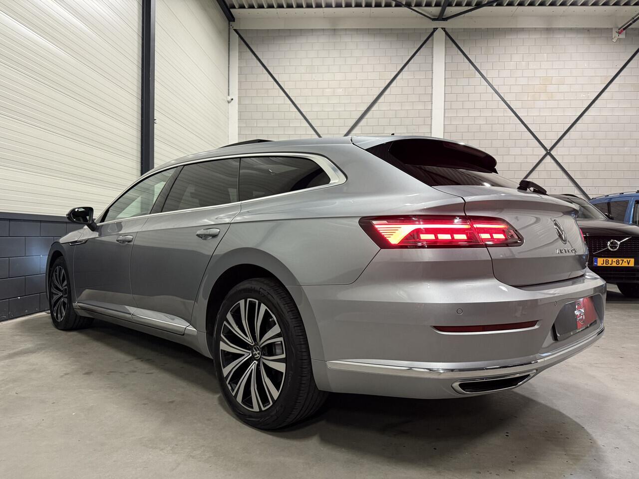 Volkswagen Arteon Shooting Brake 1.4 TSI eHybrid PANO/TREKHAAK/TWO-TONE LEER/TREKHAAK/360CAMERA/ACC/18"MUSCAT/CARPLAY/STANDKACHEL/SFEER/VIRTUAL/MATRIX/DONKERE HEMEL/NET OH BEURT GEHAD!!