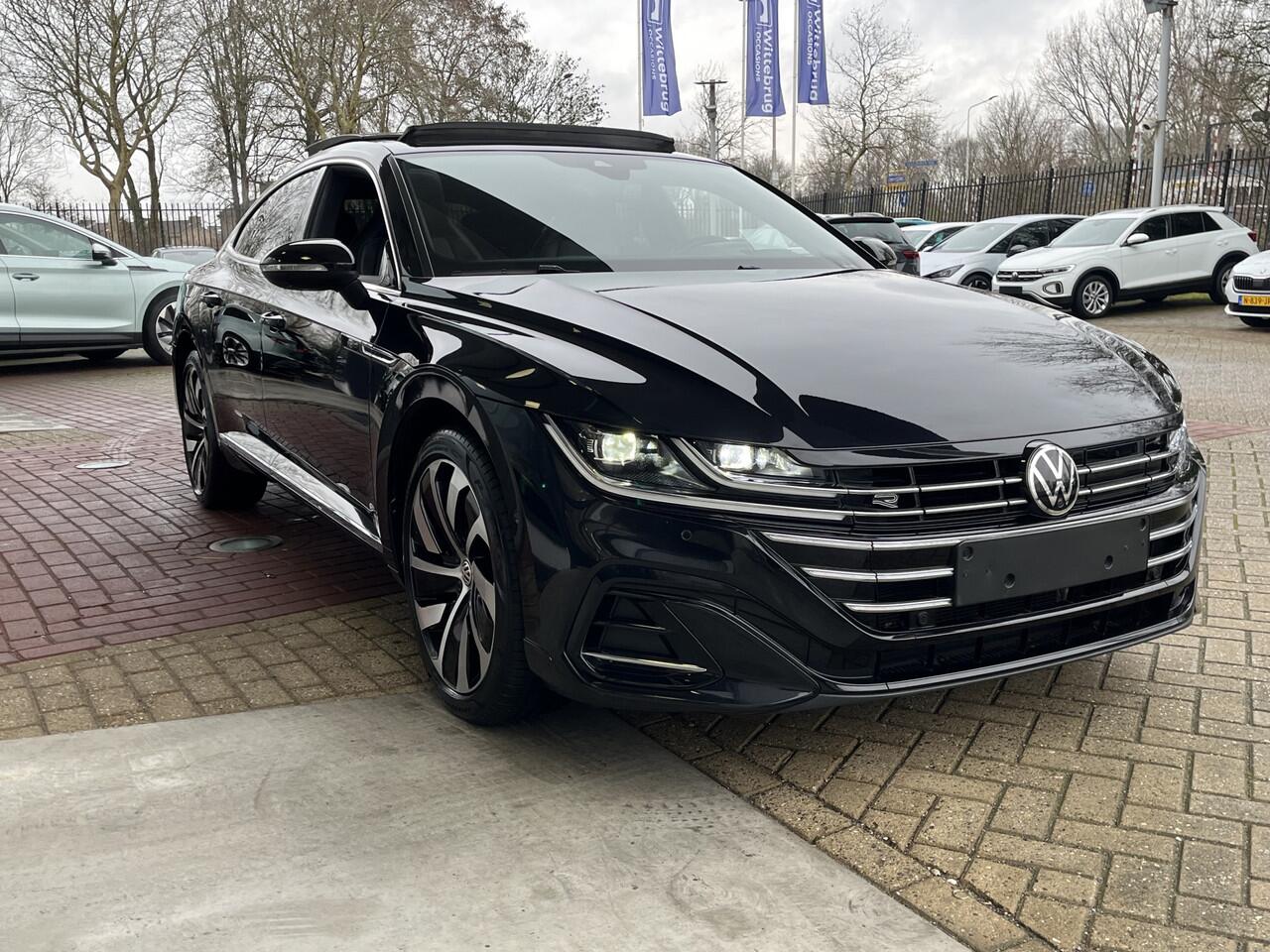 Volkswagen Arteon 1.4 TSI 218pk DSG eHybrid R-Line Business+ / Panorma dak / Carbon Leer / Zwenkbare trekhaak / Elek Achterklep / Head-Up Display / 360 Camera / Standkachel / 19'' LMV