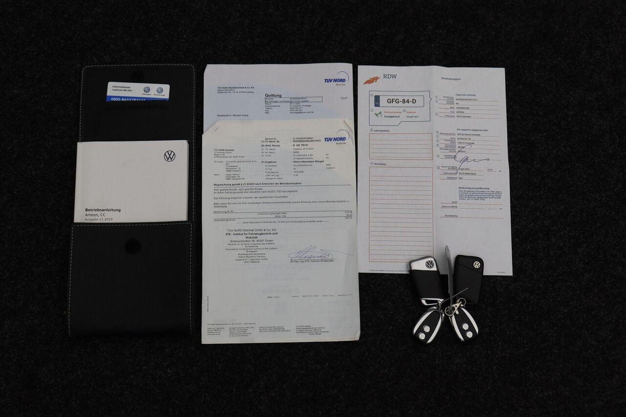 Volkswagen Arteon 2.0 TSI Business R Exclusive 2020 Panoramadak | Carplay | Cruise control | Stoelverwarming | Navigatie | Camera | Bluetooth | Stoelverwarming | Lichtmetaal | PDC | Massage stoel