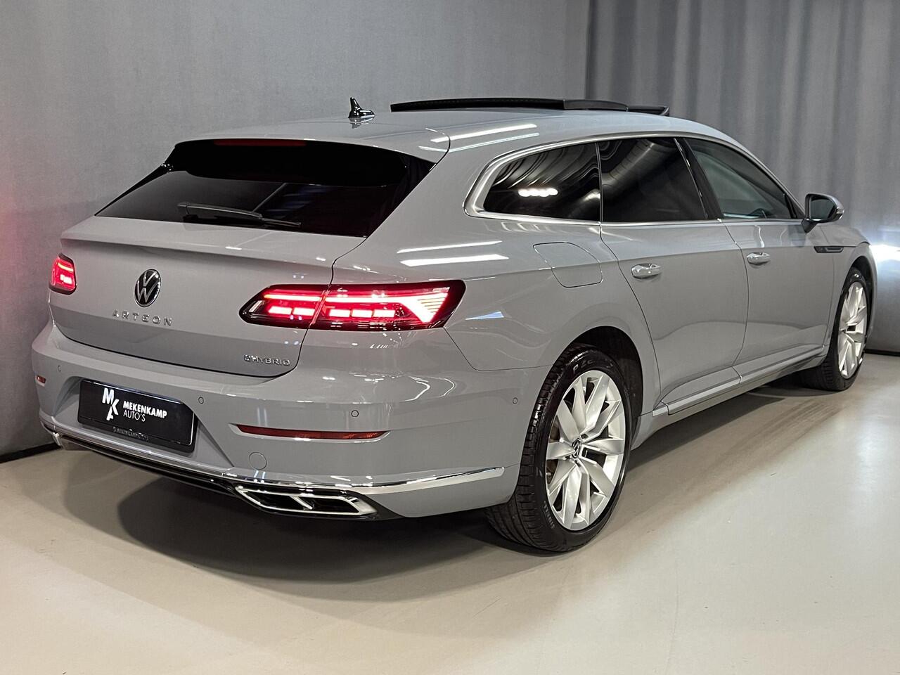 Volkswagen Arteon Shooting Brake 1.4 TSI eHybrid R-Line Business 19"/Panoramadak/Sportstoelen + leder + memory/Standkachel/Stoelverwarming/Elektrische klep/Dodehoek