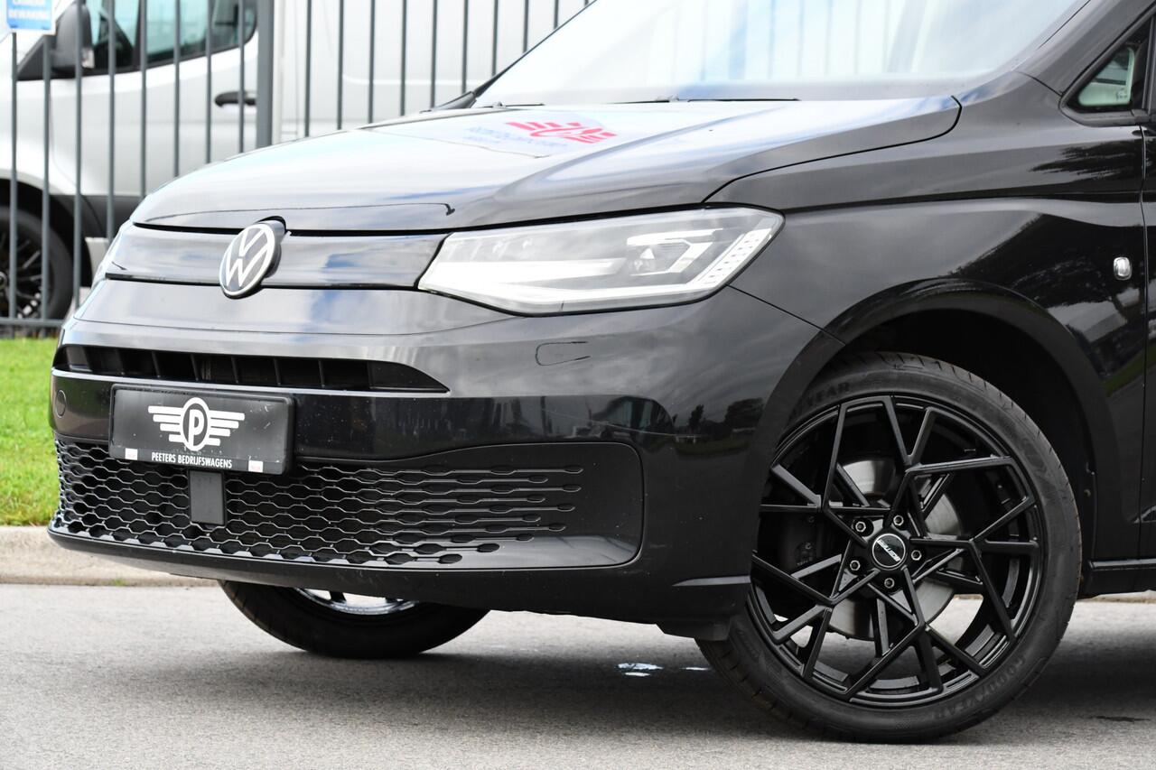 Volkswagen CADDY Cargo 2.0 TDI Black Edition Virtual, Camera, Stoelverwarming, 122pk, Automaat, LED, Trekhaak, Carplay, Uniek!