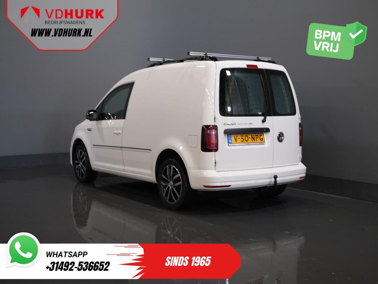 Volkswagen CADDY 2.0 TDI 100 pk DSG Aut. BPM VRIJ! Edition 35 Carplay/ Stoelverw./ Standkachel/ Cruise/ Airco/ PDC/ LMV/ Dakdragers/ Trekhaak/ Inrichting