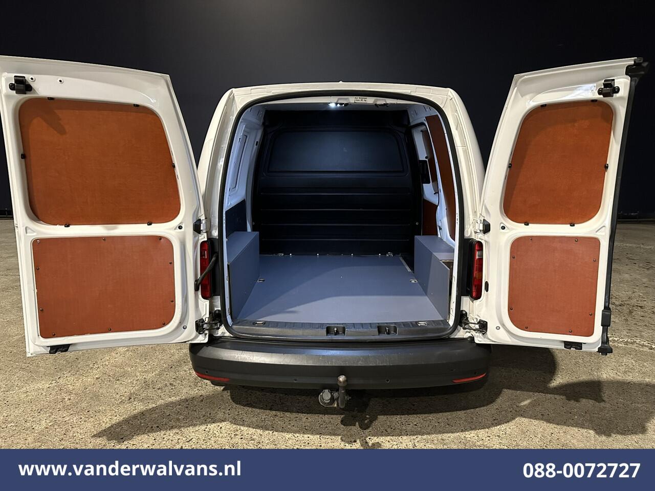 Volkswagen CADDY 2.0 TDI 102pk L1H1 Euro6 Airco | LED | Cruisecontrol | 1500kg Trekhaak Parkeersensoren, Zijdeur
