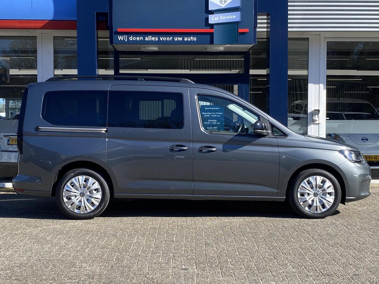Volkswagen CADDY MAXI 1.5 TSI 7p / Automaat / NL-Auto / 2e-Eigenaar / Stoelverwarming / Adaptieve Cruise-Control / Apple-Carlay & Android-Auto / Zijschuifdeur Links en Rechts / Climate-Control / DAB Radio-Bluetooth / Navi / PDC V+A met Camera / 17'' LMV / ENZ.