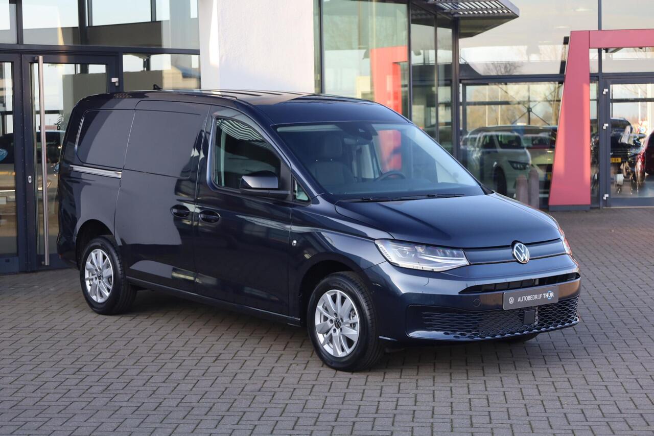 Volkswagen CADDY MAXI Cargo 1.5 TSI Style 115PK / 85kW DSG, LED-lichtpakket (LED koplampen incl. LED mistlampen en dynamische lichtbundelverstelling), Assistentiepakket (adaptieve cruise control (acc), dodehoeksensor (side-assist)), keyless entry & go, DAB+, achterdeuren met r