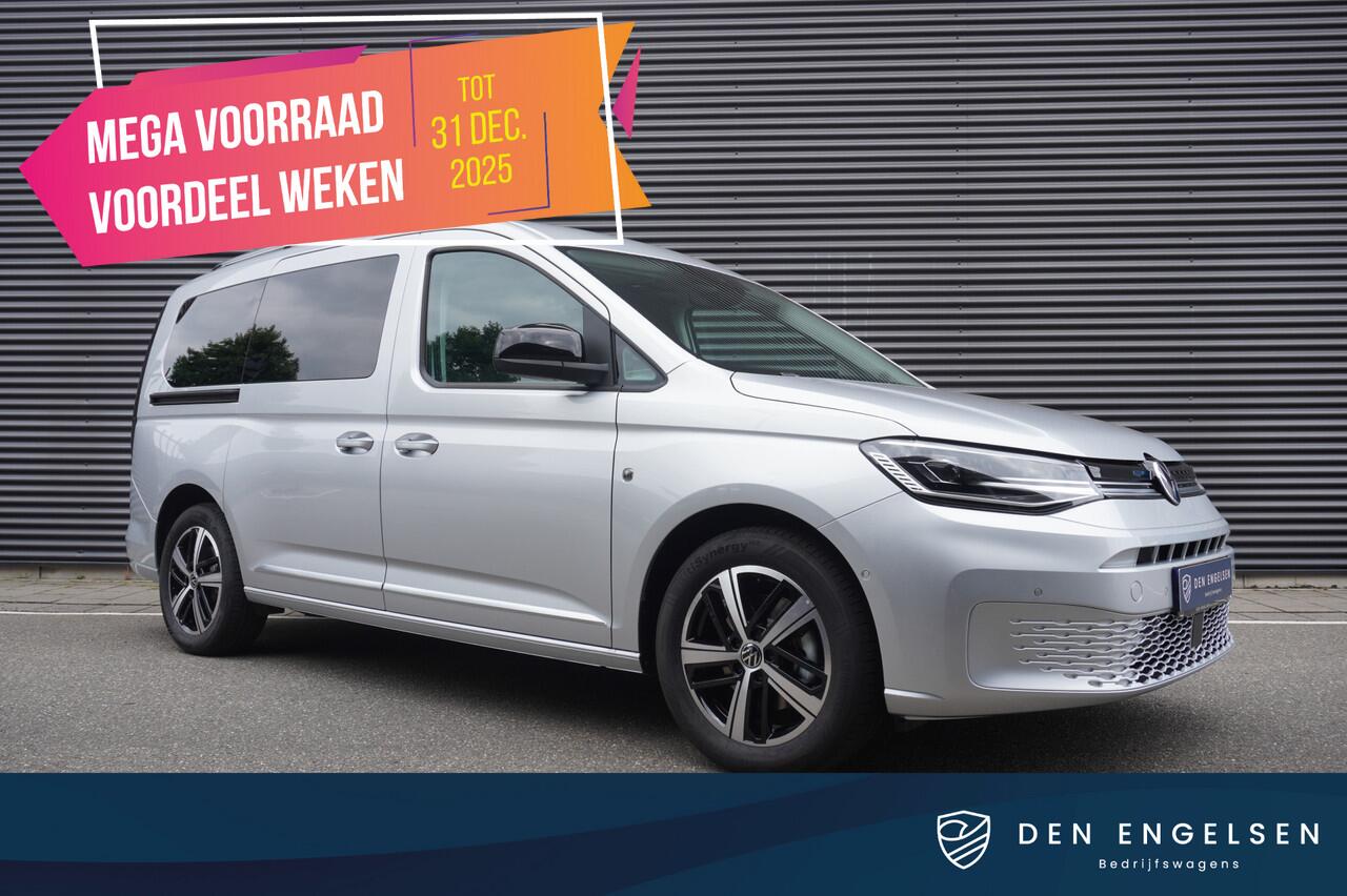 Volkswagen CADDY MAXI 1.5 TSI Hybride Style 1.5 TSI Hybride DSG, Climatronic, Achterdeuren met ruit, Trekhaak, App connect draadloos, Navigatie, Alarm, LED koplampen