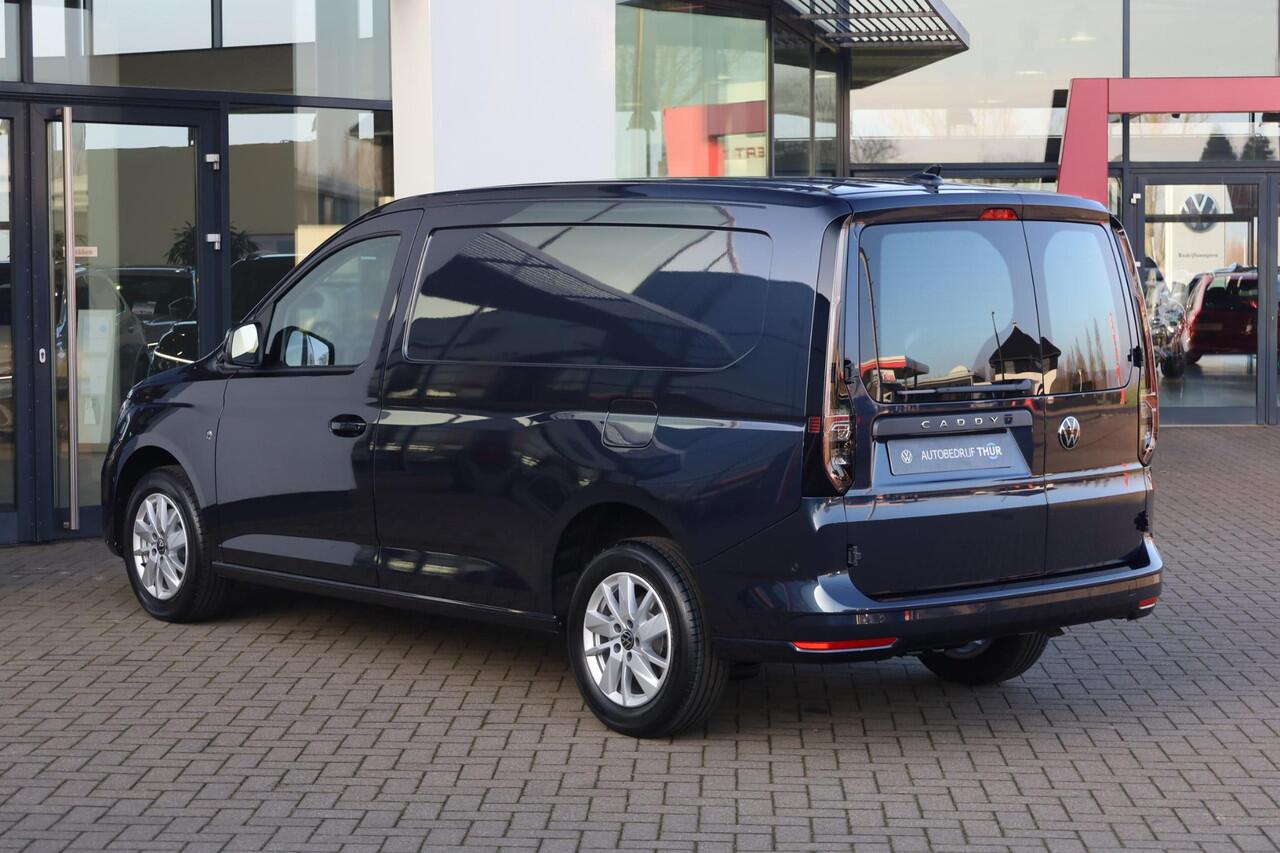 Volkswagen CADDY MAXI Cargo 1.5 TSI Style 115PK / 85kW DSG, LED-lichtpakket (LED koplampen incl. LED mistlampen en dynamische lichtbundelverstelling), Assistentiepakket (adaptieve cruise control (acc), dodehoeksensor (side-assist)), keyless entry & go, DAB+, achterdeuren met r