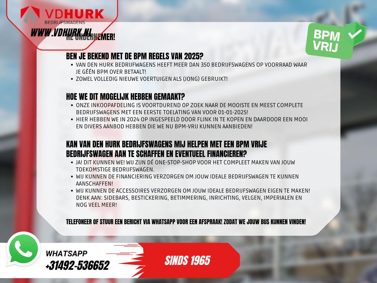 Volkswagen CADDY MAXI Cargo 2.0 TDI 125 pk DSG Aut. Standkachel/ Afn. Trekhaak/ Stoelverw./ Airco/ Cruise/ Camera/ PDC