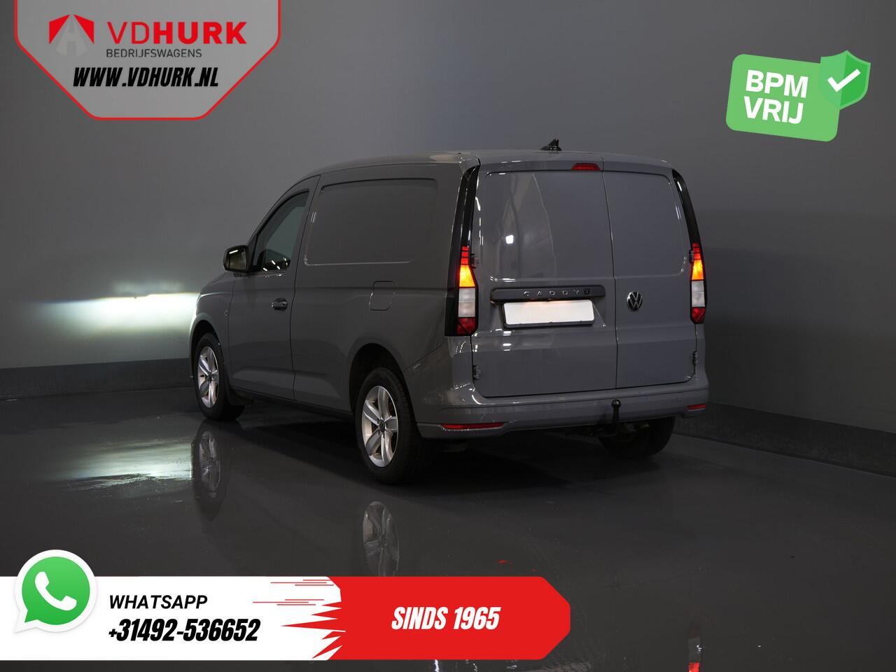 Volkswagen CADDY Cargo 2.0 TDI 125 pk BPM VRIJ! LED/ Carplay/ Stoelverw./ Cruise/ Airco/ Camera/ PDC/ LMV/ Trekhaak
