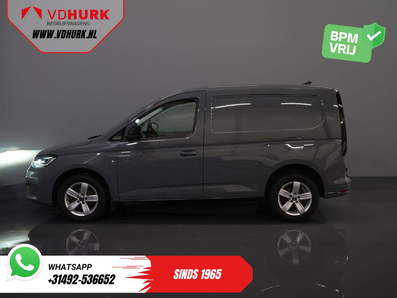 Volkswagen CADDY Cargo 2.0 TDI 125 pk BPM VRIJ! LED/ Carplay/ Stoelverw./ Cruise/ Airco/ Camera/ PDC/ LMV/ Trekhaak