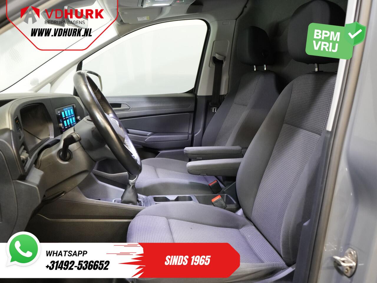 Volkswagen CADDY Cargo 2.0 TDI 125 pk BPM VRIJ! LED/ Carplay/ Stoelverw./ Cruise/ Airco/ Camera/ PDC/ LMV/ Trekhaak