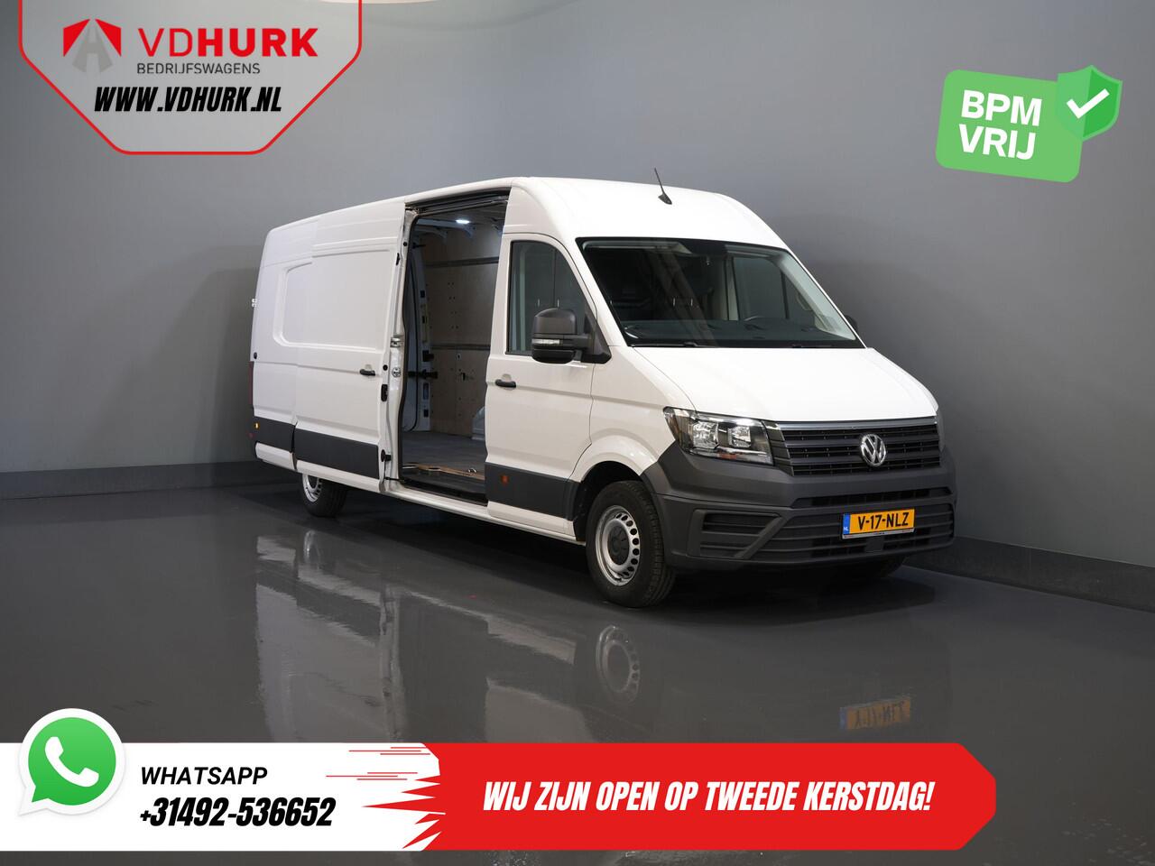 Volkswagen CRAFTER 35 2.0 TDI 140 pk L5H3 BPM VRIJ! 2x Schuifdeuren/ 270 Gr.Deuren/ Carplay/ Camera/ Airco