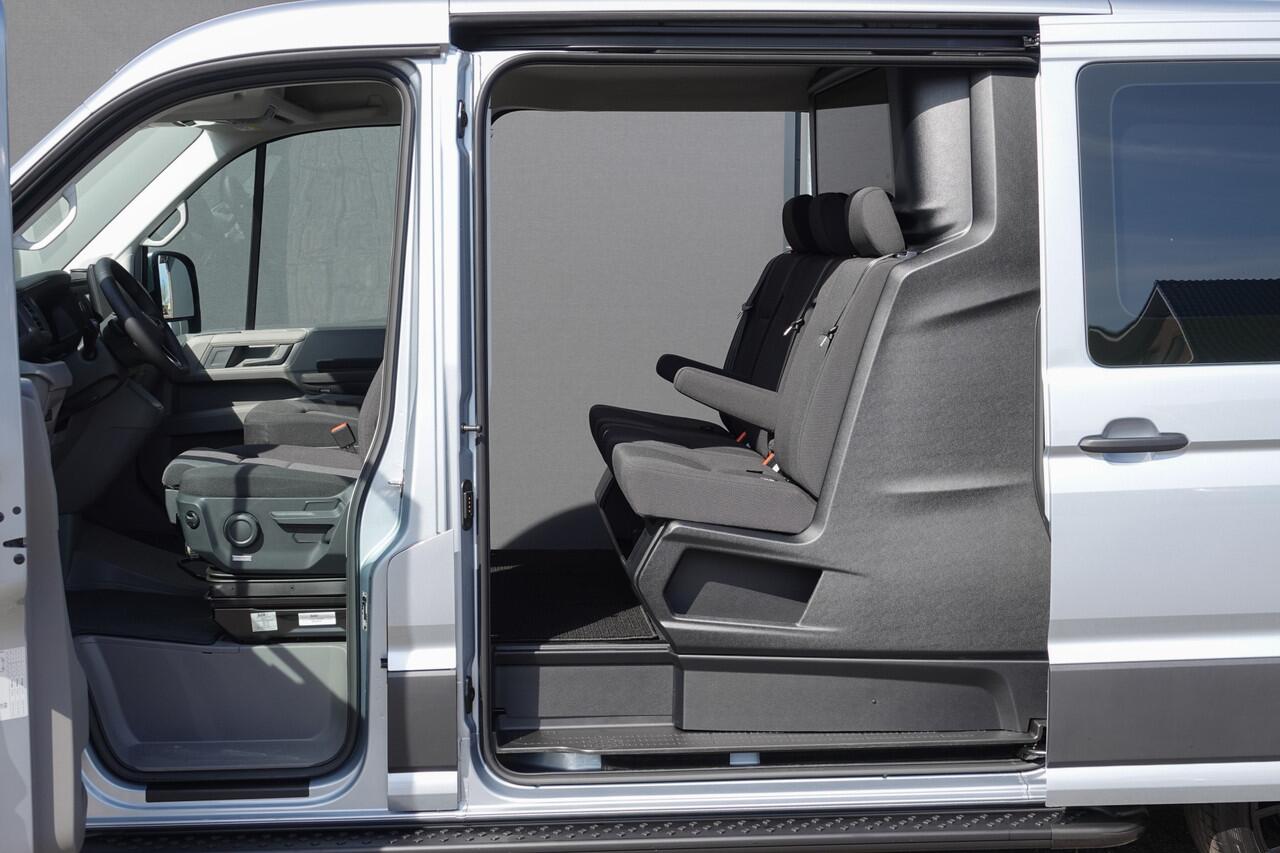Volkswagen CRAFTER L3H2 | 177Pk Aut. | Dubbele Cabine | 2x Schuifdeur | Nieuw Model | 10,4'' Navigatie | 19'' | Oyster Silver