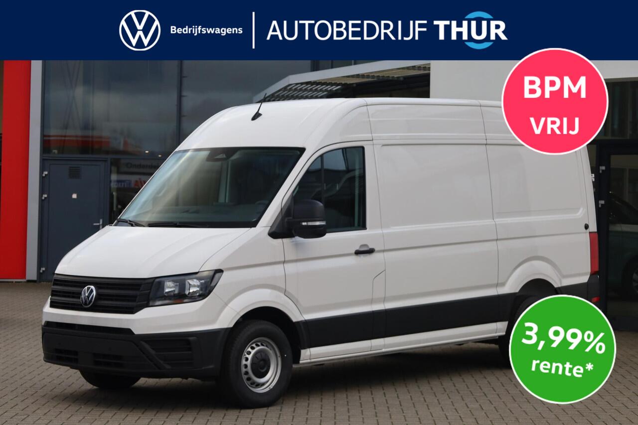 Volkswagen CRAFTER 30 2.0 TDI L3H3 Trendline 140PK / 103kW, BPM vrij, achteruitrijcamera, navigatie- en multimediapakket, achterdeuren met vergrote openingshoek, cruise control, LED-laadruimteverlichting, middelhoog dak (h3), stoelbekleding stof robuust "marathon", parkeers