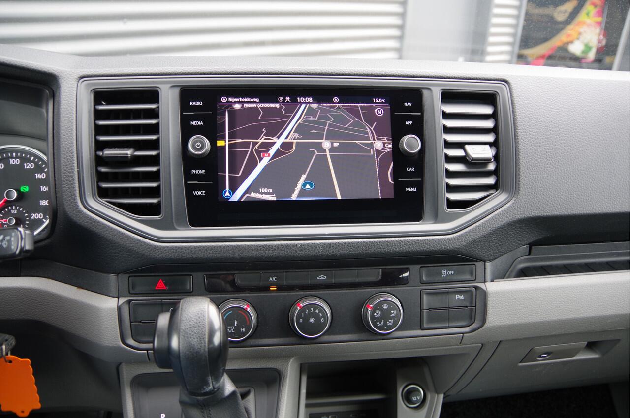 Volkswagen CRAFTER 35 2.0 TDI L3H2 DC 6P, 140PK AUT. LEDER, TREKHAAK, CAMERA, NAVI, AIRCO, APPLE CARPLAY/ANDROID AUTO, DUBBELE CABINE, DUBBEL CABINE