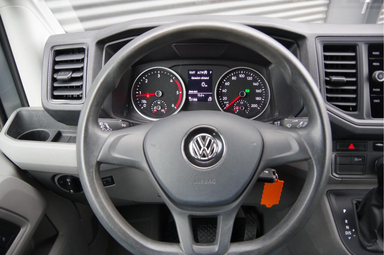 Volkswagen CRAFTER 35 2.0 TDI L3H2 DC 6P, 140PK AUT. LEDER, TREKHAAK, CAMERA, NAVI, AIRCO, APPLE CARPLAY/ANDROID AUTO, DUBBELE CABINE, DUBBEL CABINE