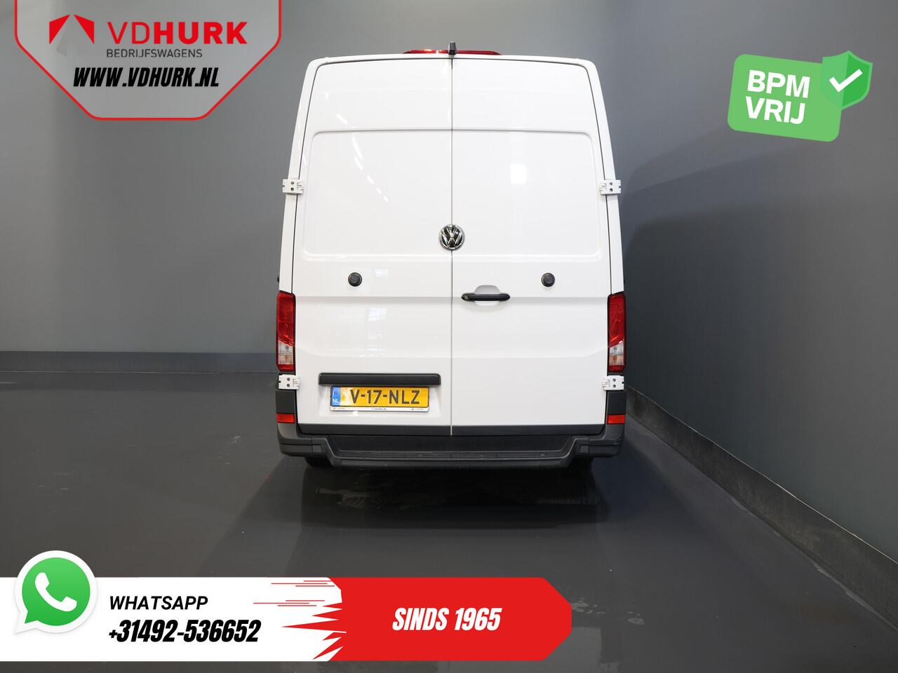 Volkswagen CRAFTER 35 2.0 TDI 140 pk L5H3 BPM VRIJ! 2x Schuifdeuren/ 270 Gr.Deuren/ Carplay/ Camera/ Airco