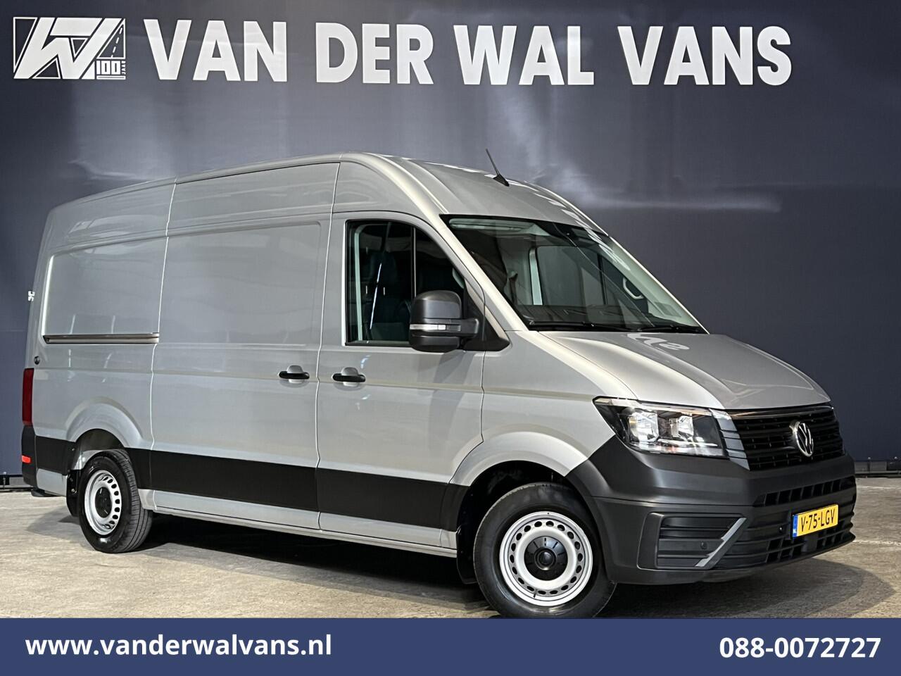 Volkswagen CRAFTER 2.0 TDI 141pk L3H3 L2H2 Euro6 Airco | Camera | Apple Carplay | Cruisecontrol Android Auto, Chauffeursstoel, Parkeersensoren, Bijrijdersbank, 3000kg trekvermogen, zilver
