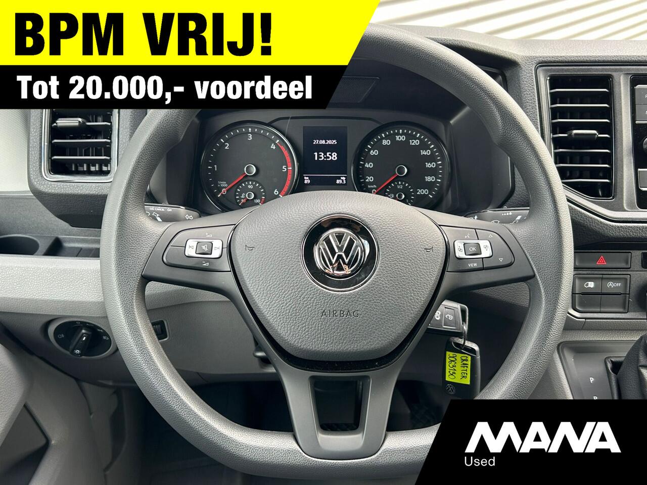 Volkswagen CRAFTER 35 2.0TDI 140PK L3H3 Automaat Carplay Sensoren Airco Cruise