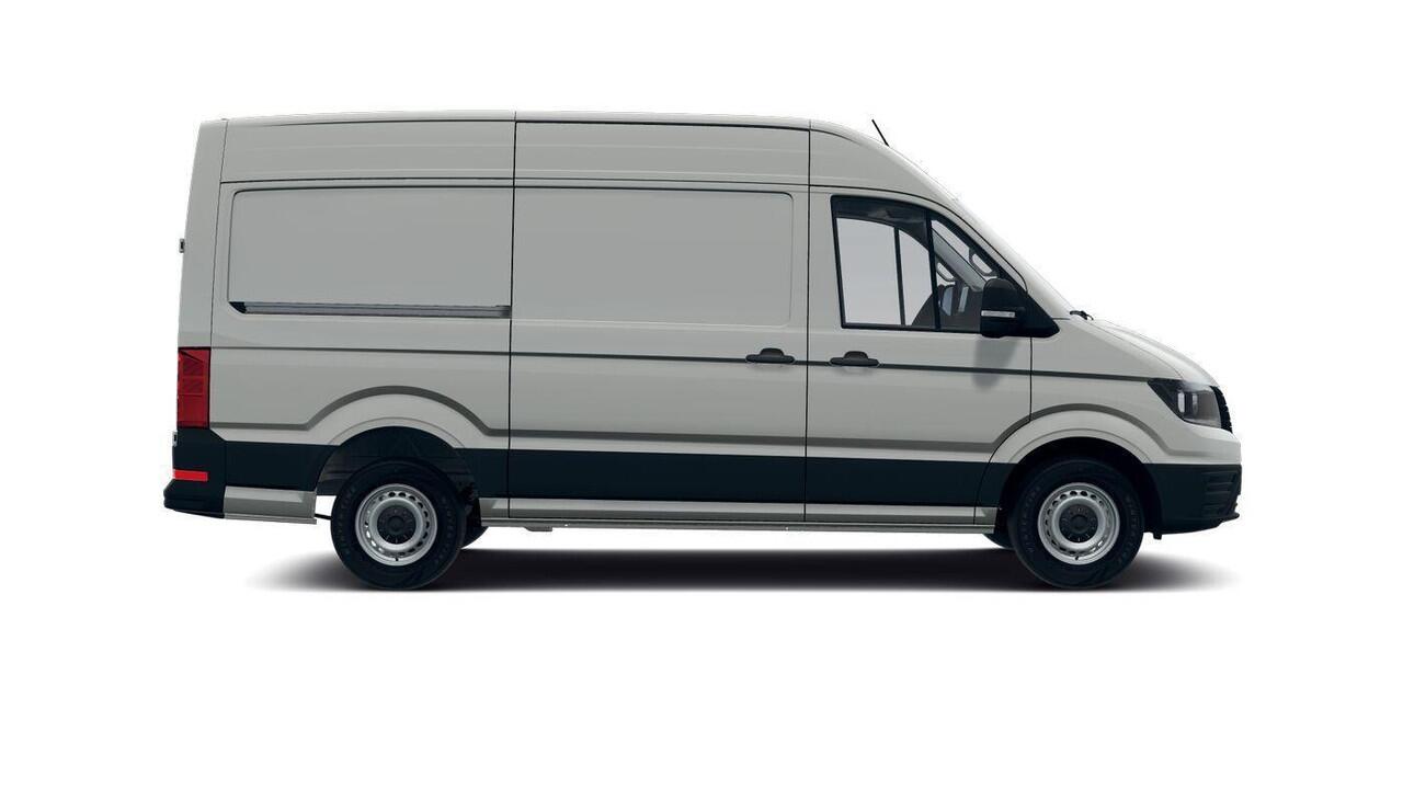 Volkswagen CRAFTER Bedrijfswagens Trendline L3H3 35 (140 pk) 103 kW pk 6 versn. Hand | BPM vrij | Vierseizoensbanden | Trekhaak met vaste kogel (inclusief aanhangwagenstabilisator) | Middelhoog dak (h3) | Achteruitrijcamera (rear view) |