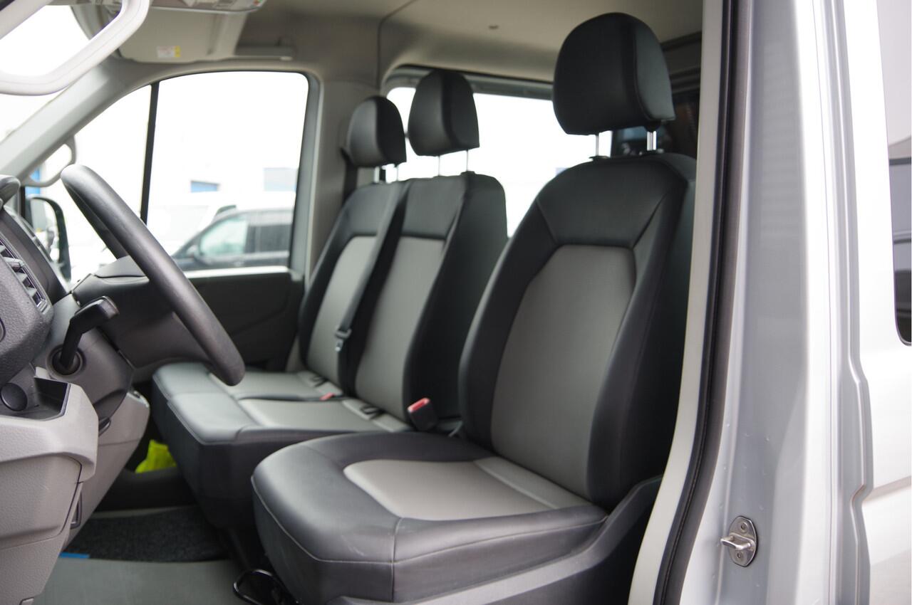 Volkswagen CRAFTER 35 2.0 TDI L3H2 DC 6P, 140PK AUT. LEDER, TREKHAAK, CAMERA, NAVI, AIRCO, APPLE CARPLAY/ANDROID AUTO, DUBBELE CABINE, DUBBEL CABINE